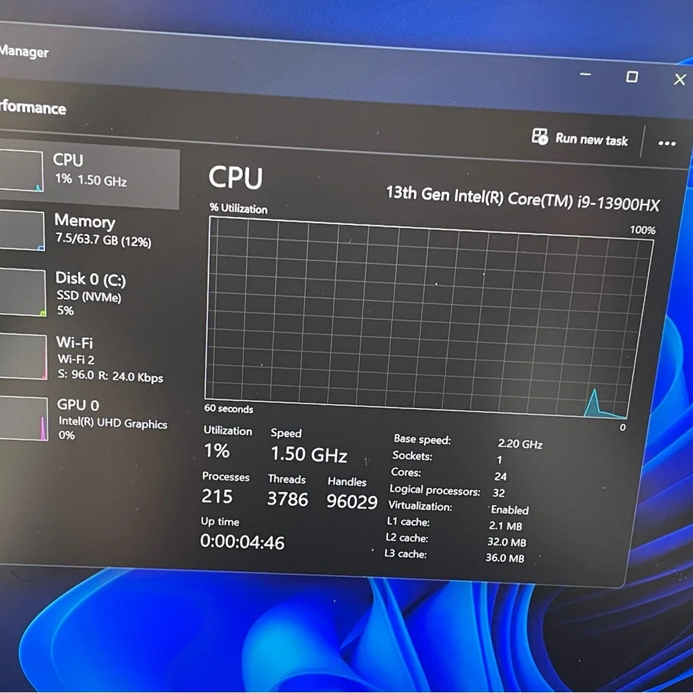 High-Performance Black Laptop